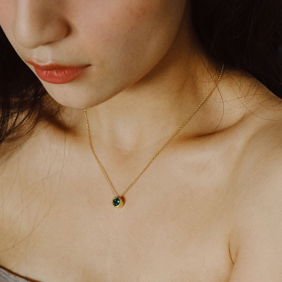 Stainless Steel 12 Birthstones - Birth Flower Necklace review and price